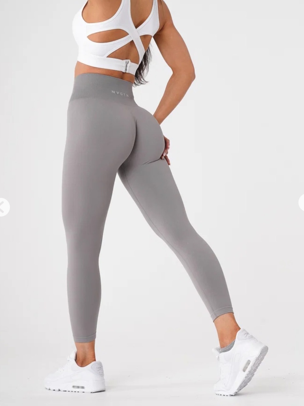 🍑 NVGTN gray Solid Seamless Leggings